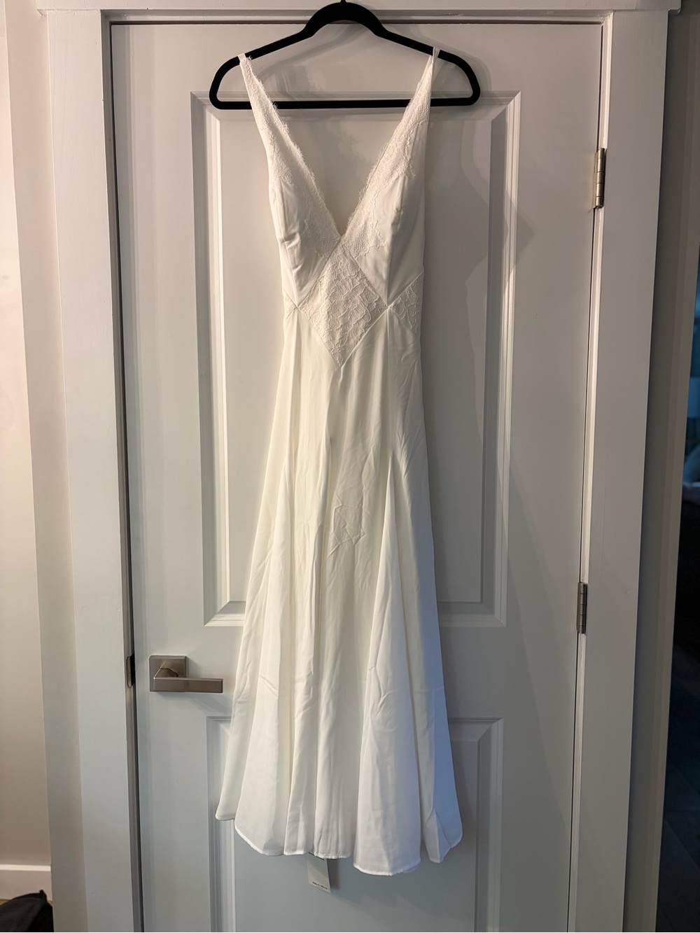 Abercrombie & Fitch White Maxi Slip Dress